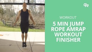 5 Minute Jump Rope AMRAP Workout Finisher from Crossrope