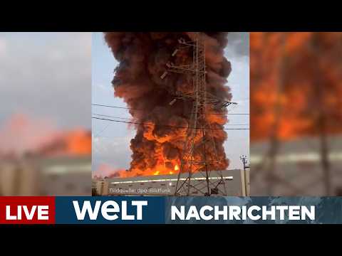 PUTINS KRIEG: "Russen-Amazon" brennt lichterloh! Ukraine-Treffer vernichtet Warenlager | WELT LIVE