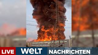PUTINS KRIEG: "Russen-Amazon" brennt lichterloh! Ukraine-Treffer vernichtet Warenlager | WELT LIVE screenshot 2