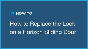 Replace a Lock on a Wideline Sliding Door