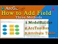 How To Add Field In Attribute Table ArcGIS |Add a field to a table attribute table| Using 3 Methods