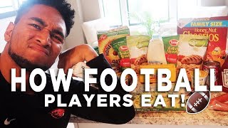 HOW FOOTBALL PLAYERS EAT!