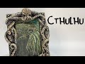 🐙 DIY polyclay Cthulhu KRAKEN Frame & Picture (making of) | using Sculpey & Fimo