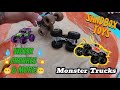 EPIC Dirty Monster Trucks in WET SAND! |  SCHOOL BUS GETS STUCK IN MUD! BIG JUMPS AND MEGA RAMPS!!!