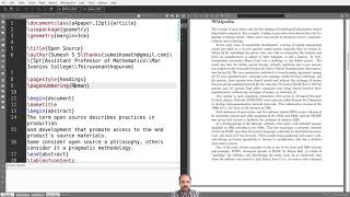 Customise page of a LaTeX document