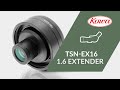 Kowa TSN-EX16 - 1.6x extender for Kowa TSN-883, TSN-884, TSN-773 and TSN-774 spotting scopes. Extends the TE-11WZ eyepiece from 25-60x zoom to an incredible 40-96x zoom with virtually no light loss. Fully compatible with the Kowa TSN-PA7 digiscoping adapter for amazing telephoto photography.

_ _ _ _ _ _ _ _ _ _ _ _ _ _ _ _ _ _ _ _ _ _ _ _ _

For more information visit our websites:
👉 Europe: ​
👉 USA: -usa.com
👉 Rest of world: -prominar.com
_ _ _ _ _ _ _ _ _ _ _ _ _ _ _ _ _ _ _ _ _ _ _ _ _

Follow us on social media!
►FACEBOOK: 
►INSTAGRAM: 
►TIKTOK: @kowasportingoptics
►X: 
►PINTEREST: 