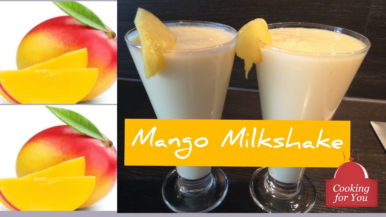 Thick &amp; Tasty Mango Milkshake Recipe / Rich &amp; Creamy Mango Milkshake ...