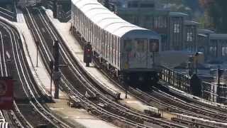 Sports Performance (7)/(7X) train action at 69th Street-Fisk Avenue (IRT Flushing Line)!