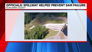 Officials: Spillway helped prevent dam failure in Buncombe Co.
