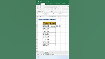 Round Formula in Excel #shorts #youtube  #trending #ytshorts #trendingshorts #exceltips