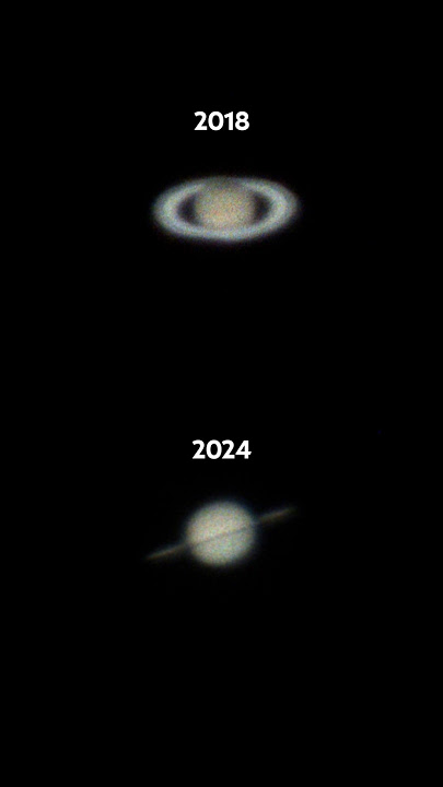 The views of Saturn - 2018 vs 2024