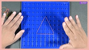 Creating triangles with same the area - Geoboard activity - KANNADA