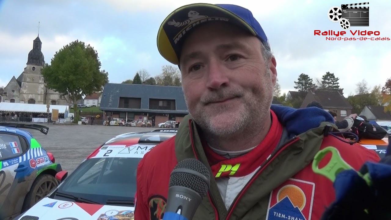 Christophe Wilt à l arrivée du Rallye de Picardie 2021