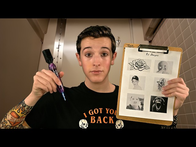 ASMR $5 Permanent Tattoos in the School Bathroom