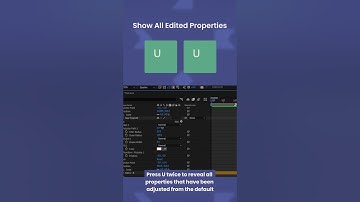 After Effects Timeline Shortcuts 03 - Show All Keyframes | #aftereffects #aftereffectstutorial