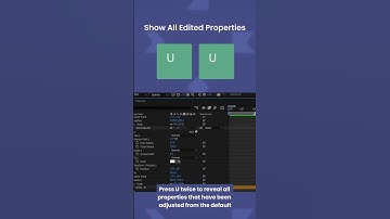 After Effects Timeline Shortcuts 03 - Show All Keyframes | #aftereffects #aftereffectstutorial