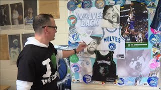 Prior Lake teacher's classroom Timberwolves cheers go viral