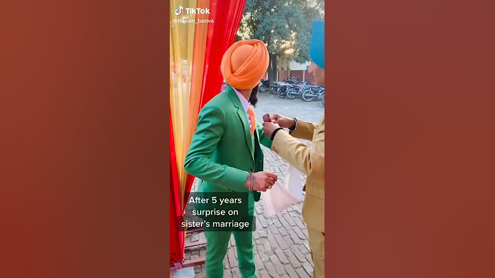 Surprise visit on sister's marriage