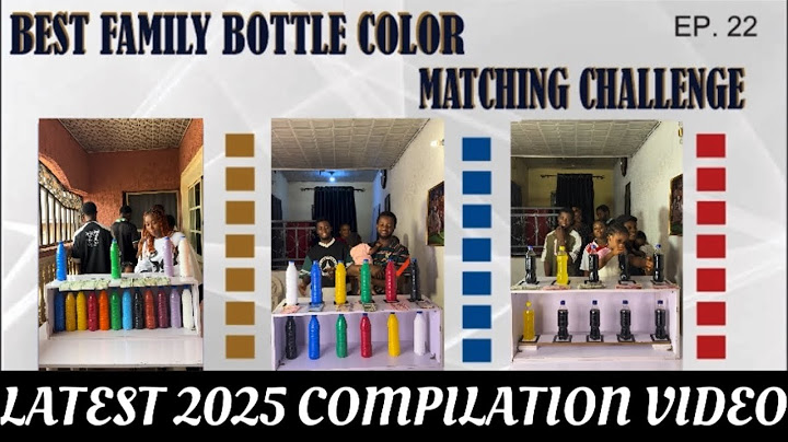 🆕- THE MOST FUN, SMART & ENTERTAINING BOTTLE COLOR MATCHING CHALLENGE -2025 COMPILATION VIDEO