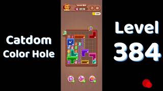 Catdom Level 384 walkthrough | Color Hole 🐱🕳️| Solutionguruji