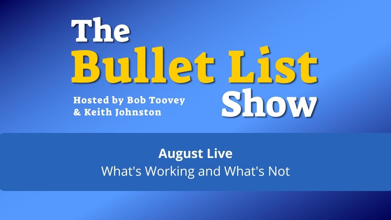 List Live Bullet List Live Day 7: First week review, what's working and what's ...