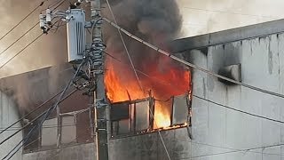 金属工場火災で１人重体  東京・町田 ７人重軽傷