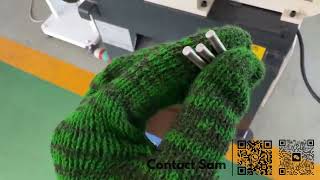 Automatic loading and unloading chamfering machine for round bar end finishing