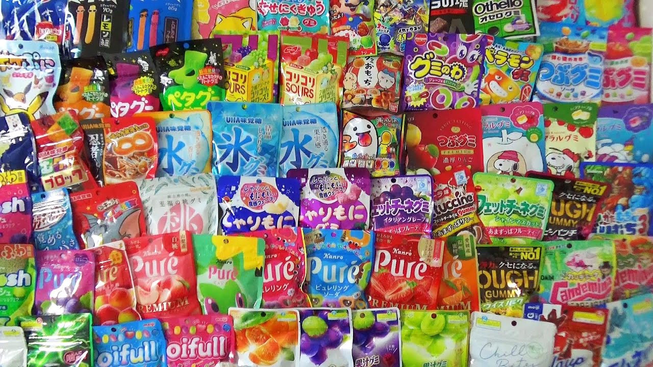 В супермаркете было так много жевательных конфет, что я скупила их все♪ Открыто!