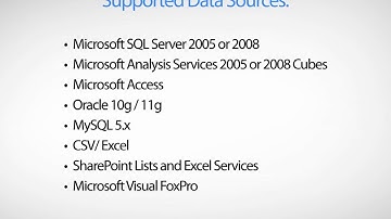 2.1.0 Dashboard Data Connectors - Dundas Dashboard Tutorials Series 2