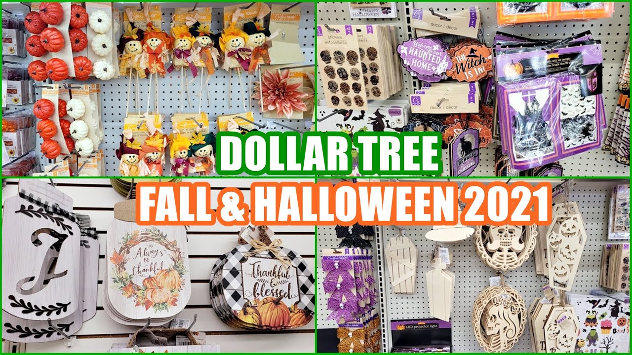 DOLLAR TREE FALL AND HALLOWEEN DECOR 2021 SHOP WITH ME! YouTube