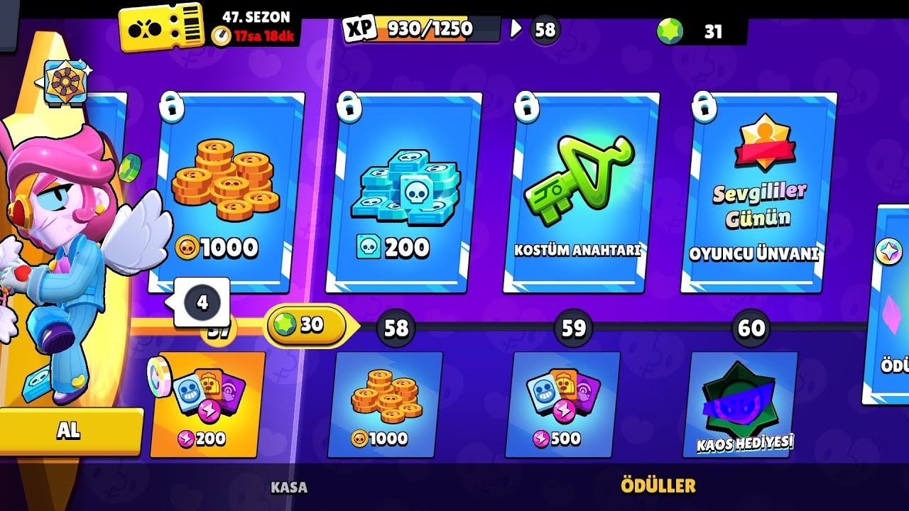 BRAWL PASS'İ FULLEYİP ACTİK BRAWL STARS EKİN