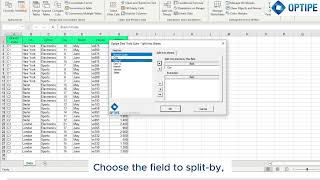 How to Split an Excel Table into Multiple Worksheets Automatically | Optipe Data Tools Suite