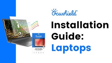 Installation guide: Your Laptop Ocushield® anti blue light screen protector with privacy filter