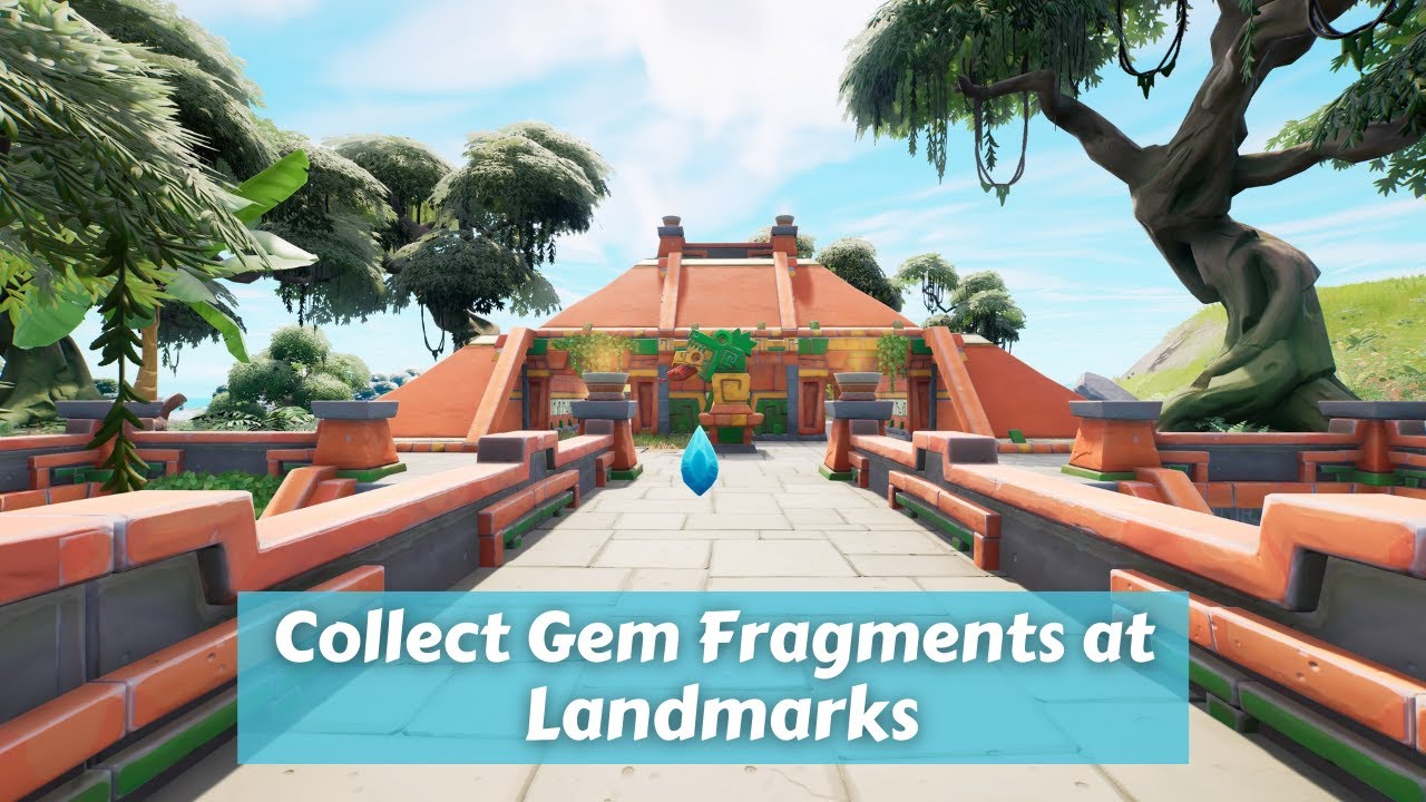 Collect Gem Fragments at Landmarks - Fortnite Shanta Quests