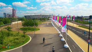LONDON'S MOST BEAUTIFUL PUBLIC PARK TO VISIT, QUEEN ELIZABETH OLYMPIC PARK AMAZING DRONE VIEW ( UK )
