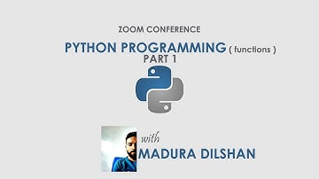Python programming - functions - Sinhala tutorial (zoom conference ) PART 1