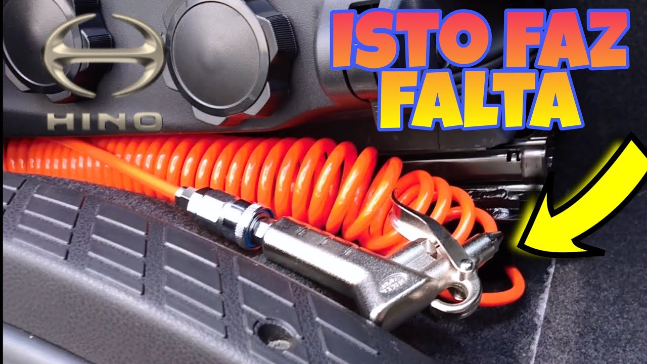 DIY - faça você mesmo, instalando a mangueira de ar dentro da cabine (Hino Profia)