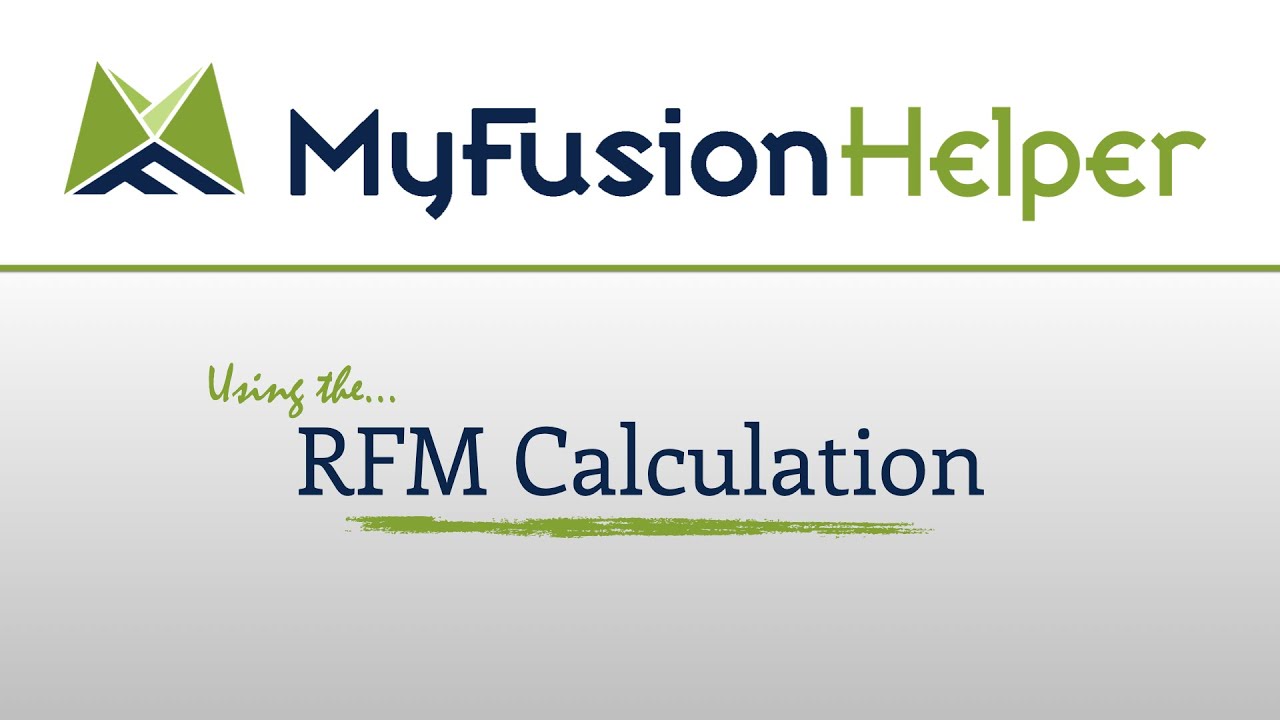 RFM Calculation with Keap and Infusionsoft