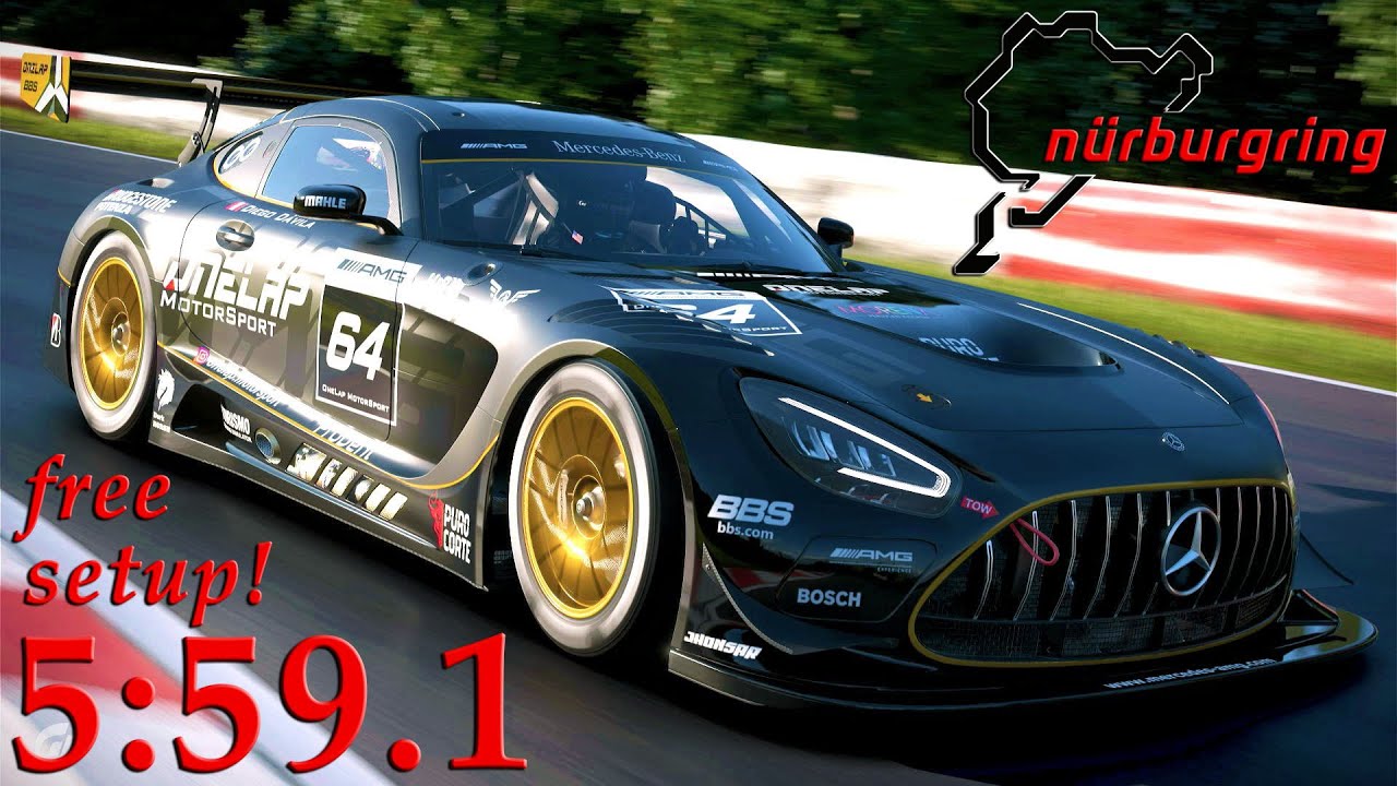 GT7: AMG GT3 '20 Nordschleife Hotlap, Setup and Style - YouTube