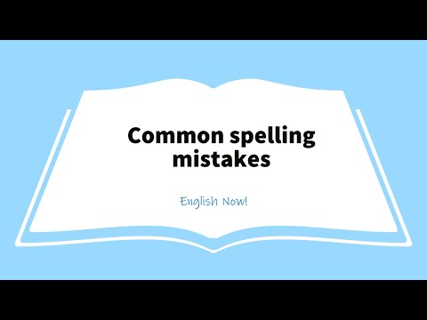 Common spelling problems