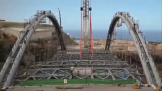 Amazing Work || Bridge Construction Assembly of Arch Tenerife Canary islands.