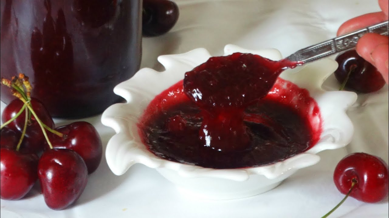 مربى الكرز سهل جدا مع طريقة الاحتفاظ به  خارج المجمد ولاكتر من سنة