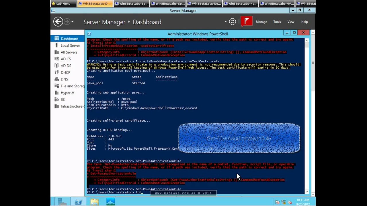 Windows Server 2012 - Implementando Windows PowerShell Web Access - YouTube