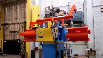 Mecon Industries Dual Spindle uncoiler D150M24 with Overarms