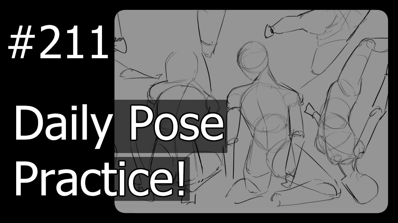 【Drawing Stream】Daily Pose Practice with #POSEMANIACS!【Learning to Draw One Day at a Time - 211】