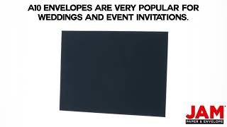 Navy Blue A10 Envelopes   JAM Paper 1