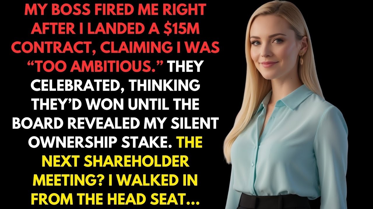 Boss Fired Me After Landing $15M Contract, What They Didn't Know About My Silent Ownership