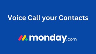 How to send Voice Call in monday.com | MoceanAPI