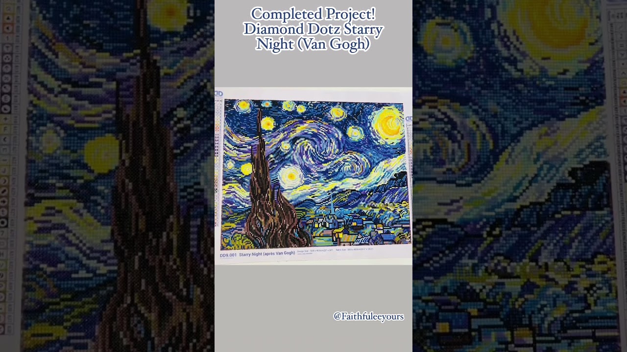 Completed Kit - Starry Night (Diamond Dotz)