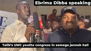 Ebrima Dibba speaking at Talib’s UMC youth’s congress 